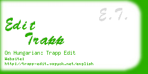 edit trapp business card